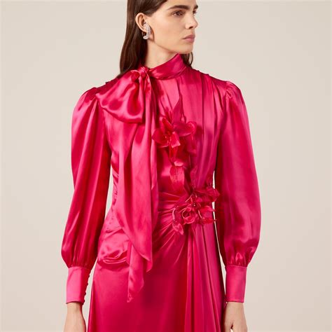 gucci satin dress